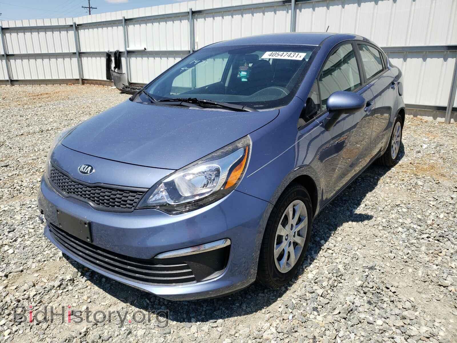 2016 KIA RIO - VIN: KNADM4A35G6646970 - Фото 2