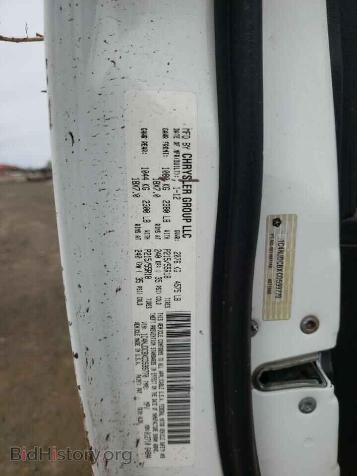 2012 JEEP COMPASS - VIN: 1C4NJDCBXCD599770 - Photo 10