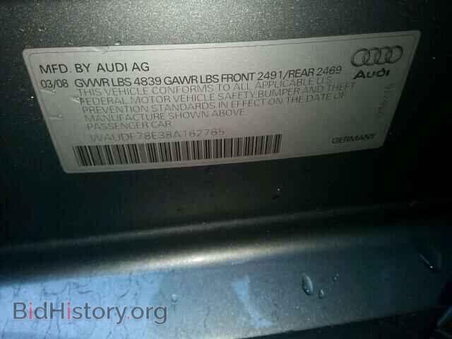2008 AUDI A4 - VIN: WAUDF78E38A162765 - Фото 10