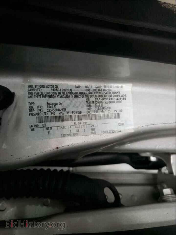 2012 FORD FOCUS - VIN: 1FAHP3K2XCL408156 - Photo 10