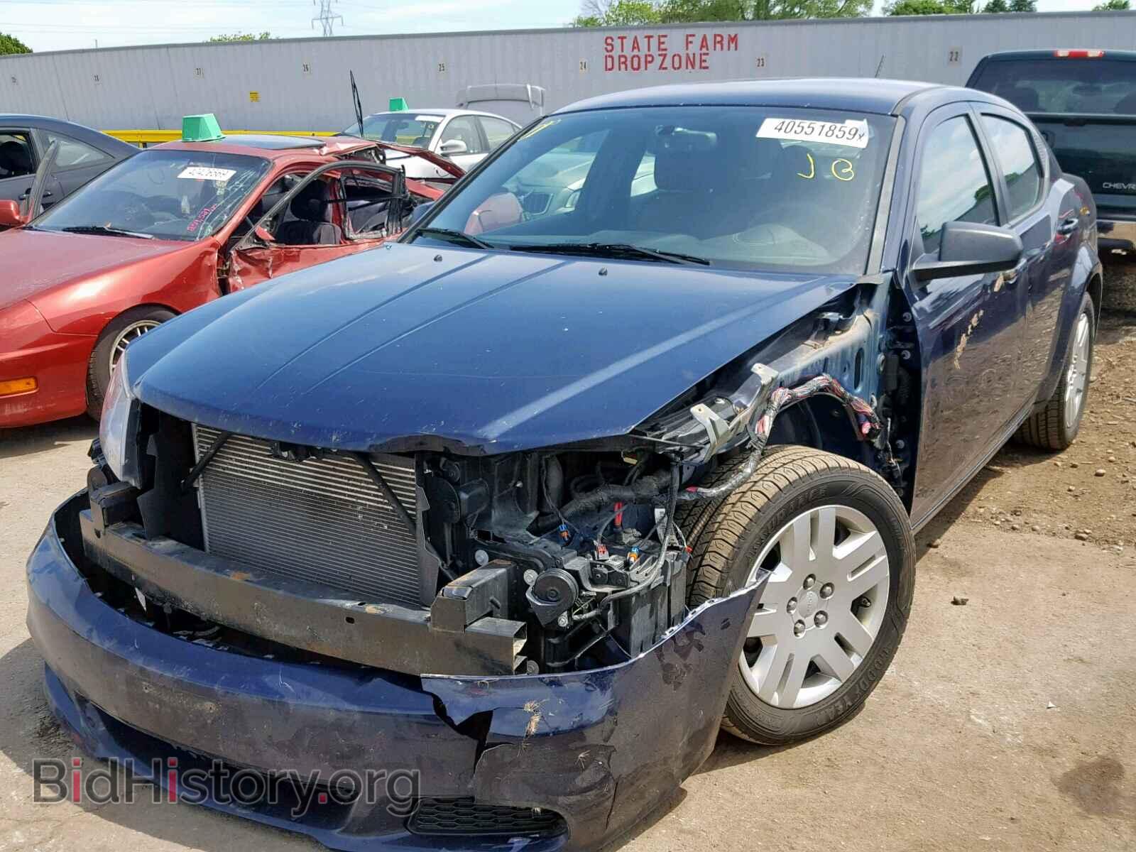 2014 DODGE AVENGER - VIN: 1C3CDZAG8EN182126 - Фото 2
