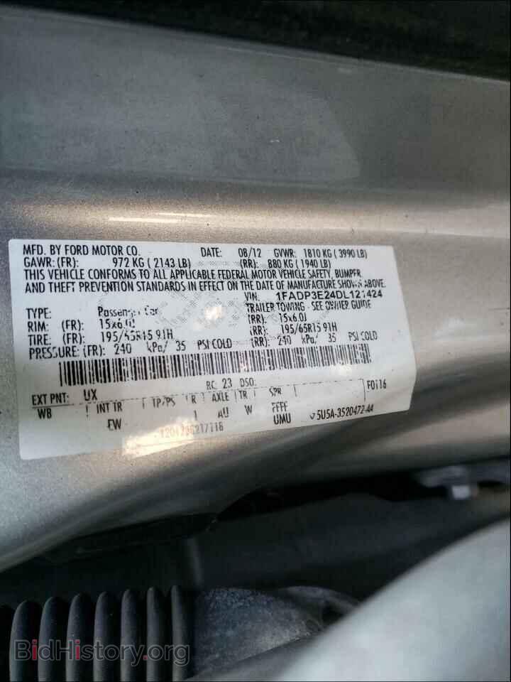 2013 FORD FOCUS - VIN: 1FADP3E24DL121424 - Фото 10