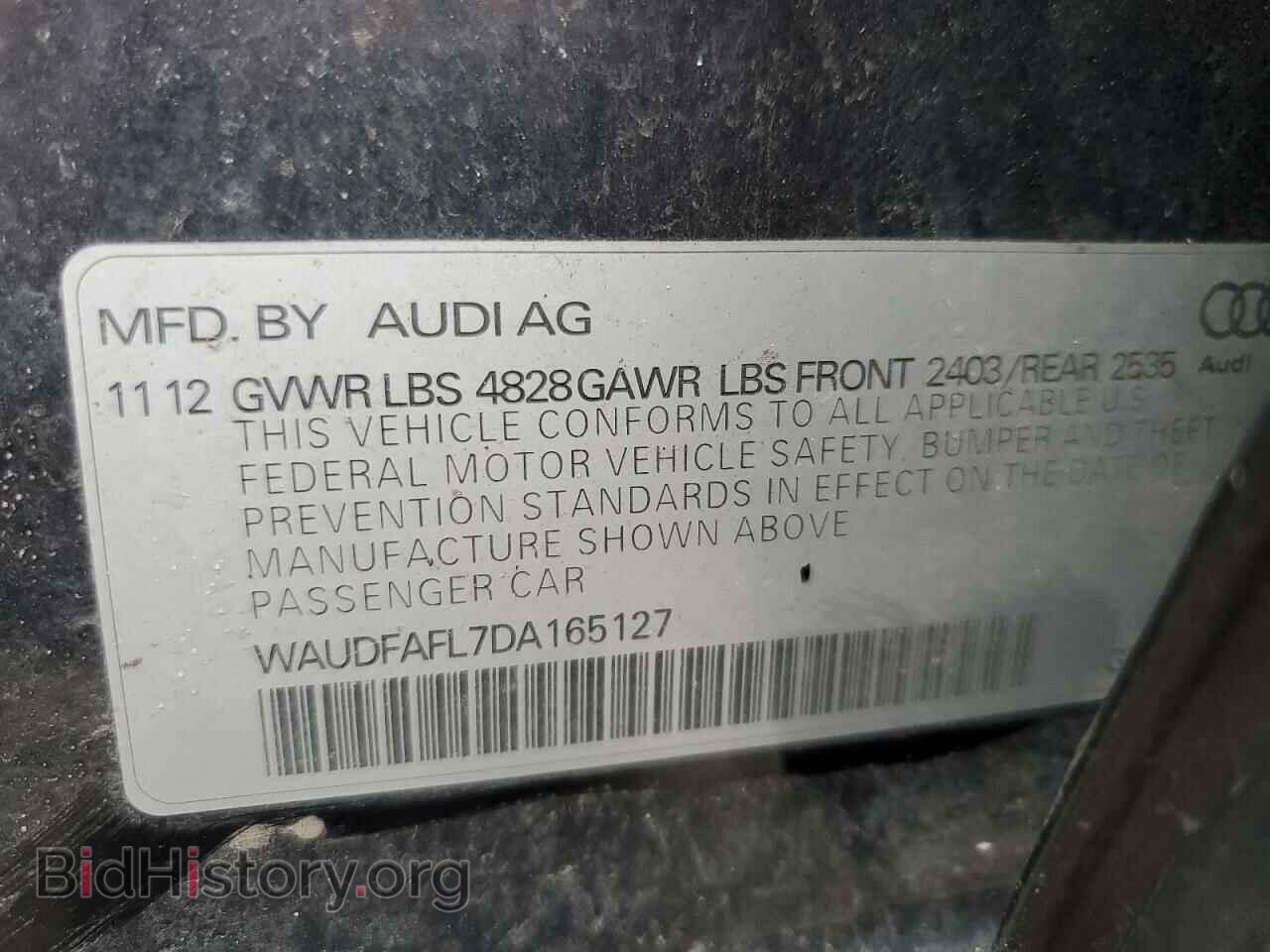 2013 AUDI A4 - VIN: WAUDFAFL7DA165127 - Фото 12