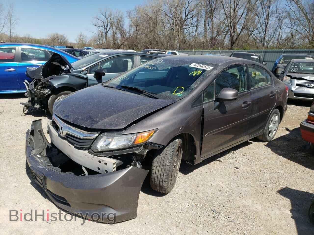 2012 HONDA CIVIC - VIN: 19XFB2F53CE098567 - Фото 2