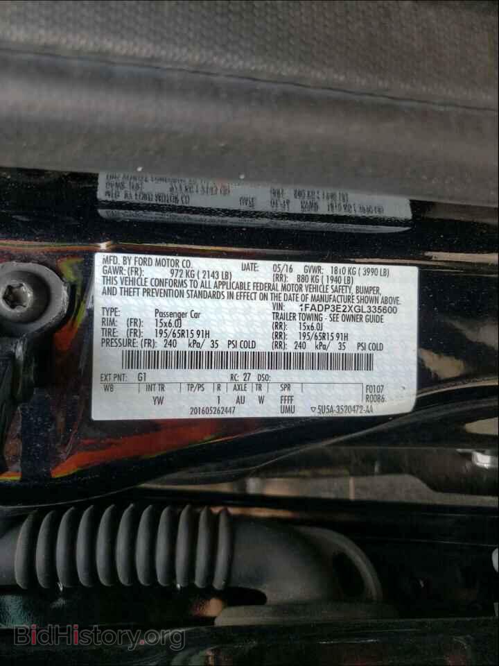 2016 FORD FOCUS - VIN: 1FADP3E2XGL335600 - Фото 10