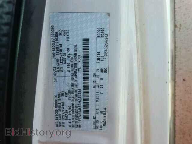 2003 FORD ECONOLINE - VIN: 1FTNE24L53HA94566 - Фото 10