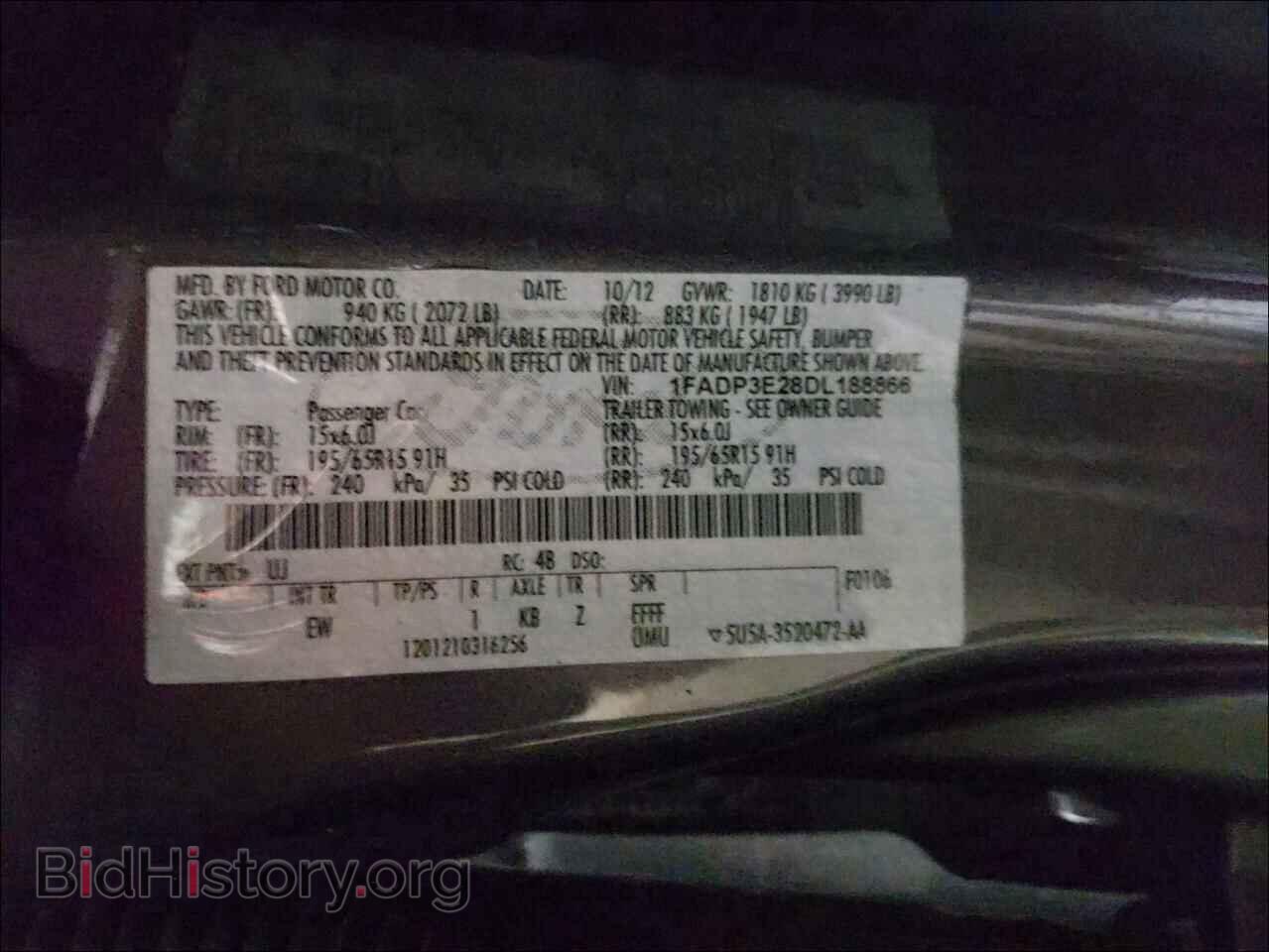 2013 FORD FOCUS - VIN: 1FADP3E28DL188866 - Photo 10