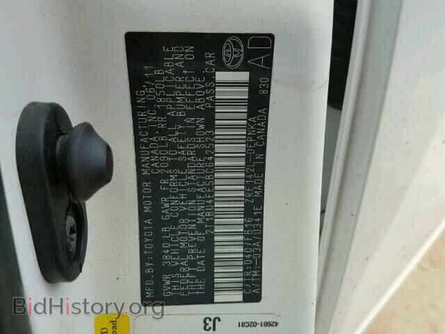 2011 TOYOTA COROLLA - VIN: 2T1BU4EE5BC642523 - Фото 10