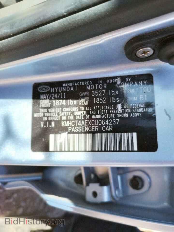 2012 HYUNDAI ACCENT - VIN: KMHCT4AEXCU064237 - Фото 10