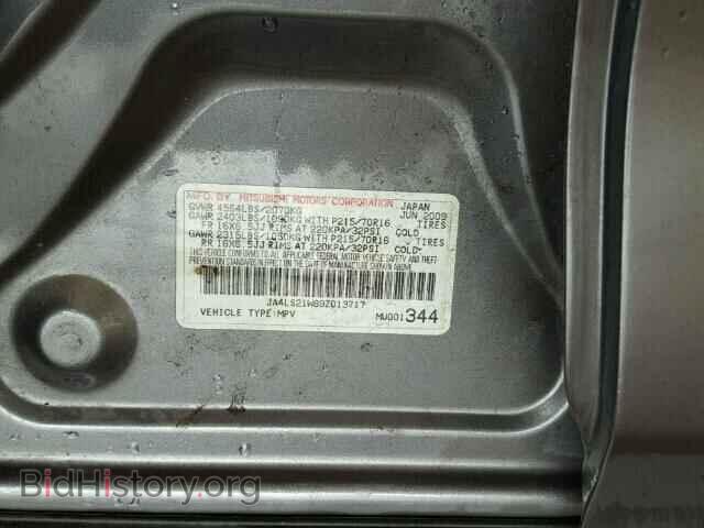 2009 MITSUBISHI OUTLANDER - VIN: JA4LS21W89Z013717 - Фото 10