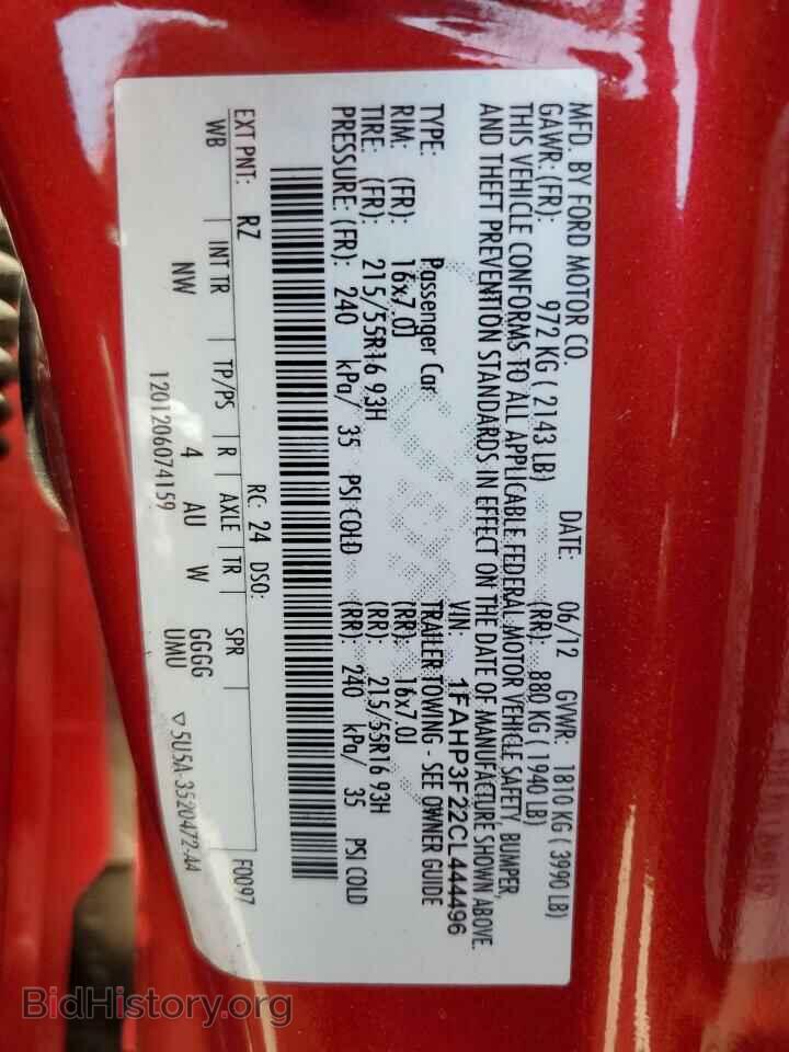 2012 FORD FOCUS - VIN: 1FAHP3F22CL444496 - Photo 12