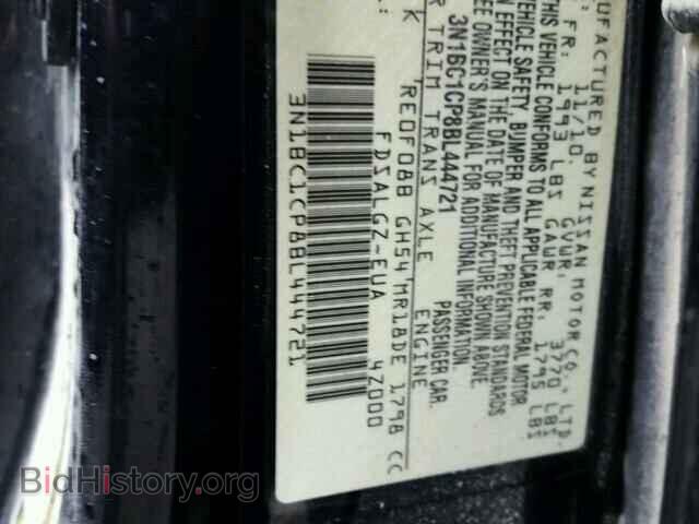 2011 NISSAN VERSA - VIN: 3N1BC1CP8BL444721 - Фото 10