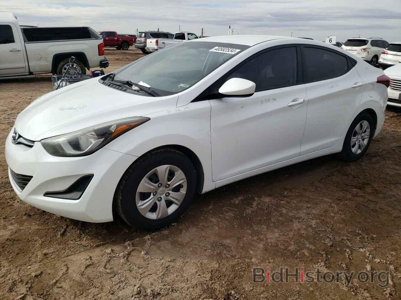 Photo 5NPDH4AE3GH782027 - HYUNDAI ELANTRA 2016