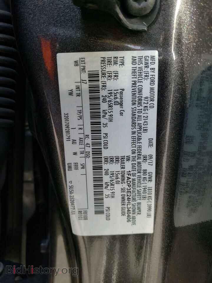 2017 FORD FOCUS - VIN: 1FADP3E24HL340406 - Фото 12