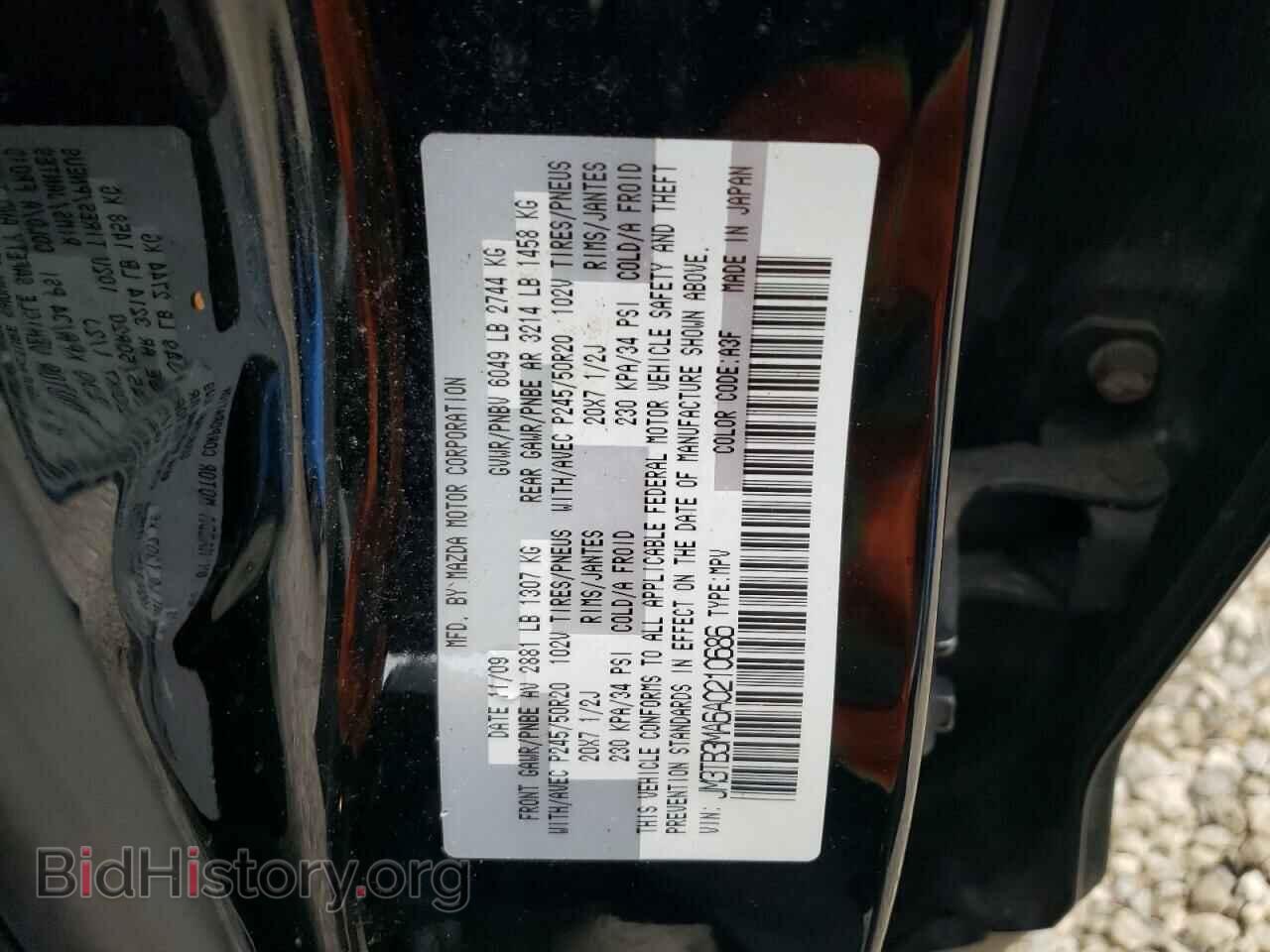 2010 MAZDA CX-9 - VIN: JM3TB3MA6A0210686 - Фото 13