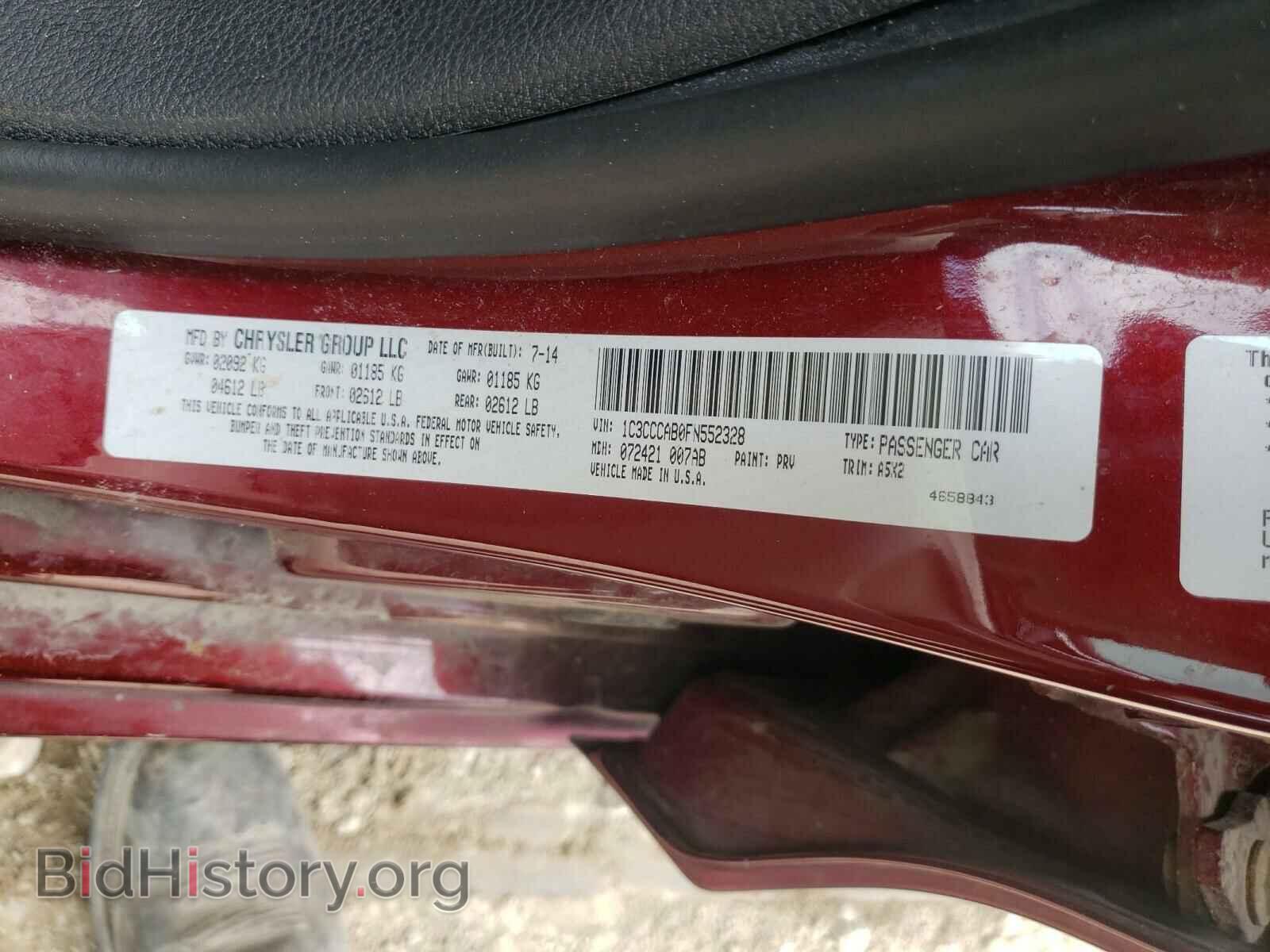 2015 CHRYSLER 200 - VIN: 1C3CCCAB0FN552328 - Photo 10