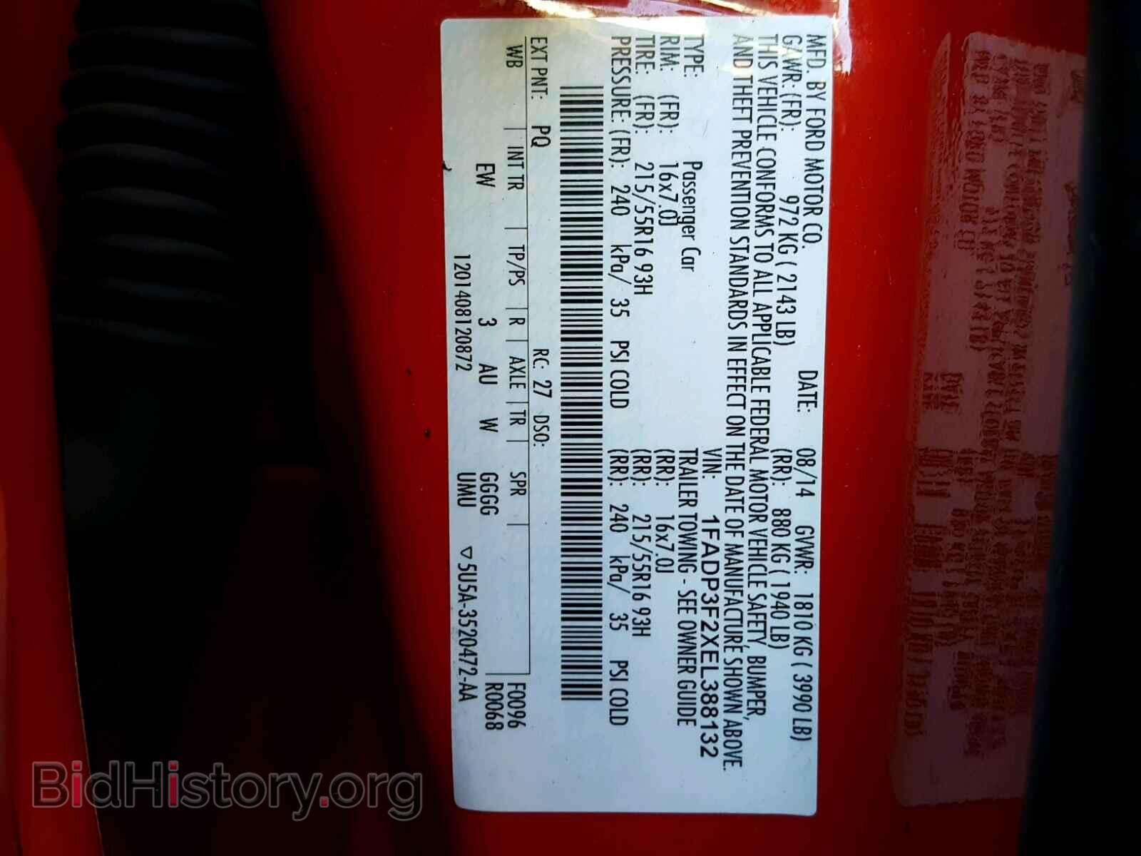 2014 FORD FOCUS - VIN: 1FADP3F2XEL388132 - Photo 10