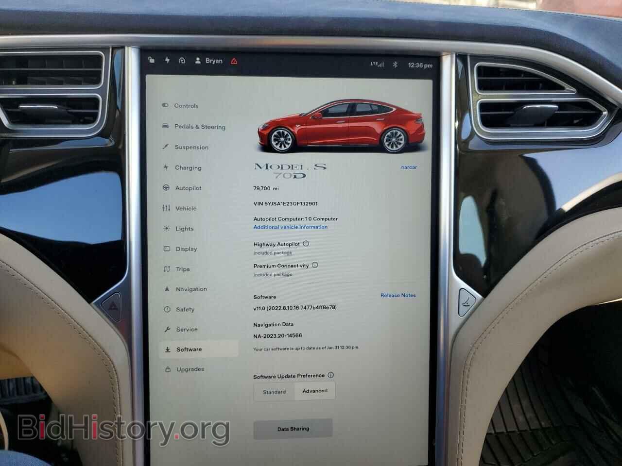 2016 TESLA MODEL S - VIN: 5YJSA1E23GF132901 - Фото 9