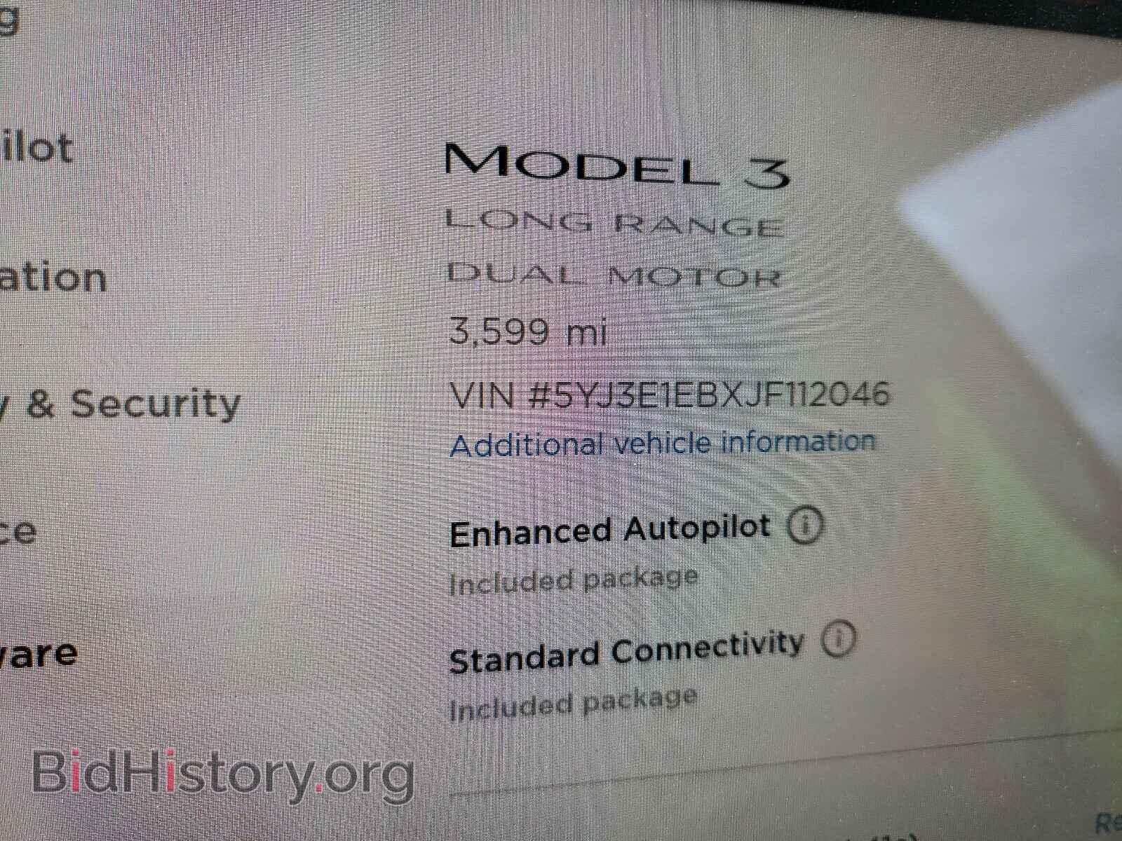 2018 TESLA MODEL 3 - VIN: 5YJ3E1EBXJF112046 - Photo 8