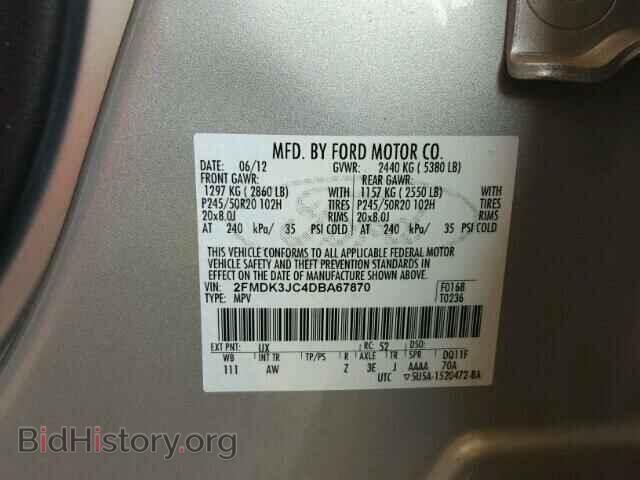 2013 FORD EDGE - VIN: 2FMDK3JC4DBA67870 - Photo 10