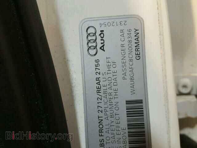 2012 Audi A6 (VIN WAUBGAFC8CN008346) — фото 10 из 10