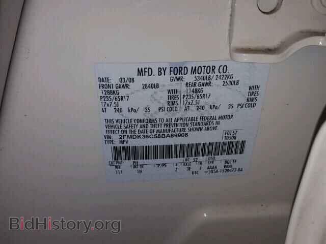2008 FORD EDGE - VIN: 2FMDK36C58BA89908 - Фото 10