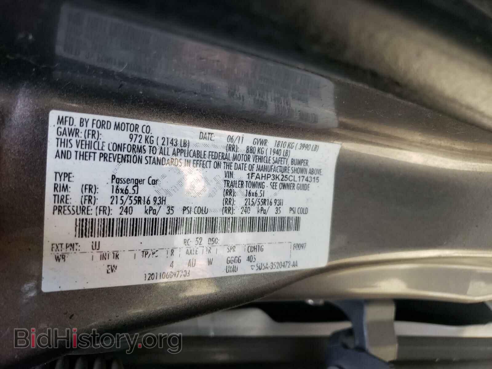 2012 FORD FOCUS - VIN: 1FAHP3K25CL174315 - Photo 10