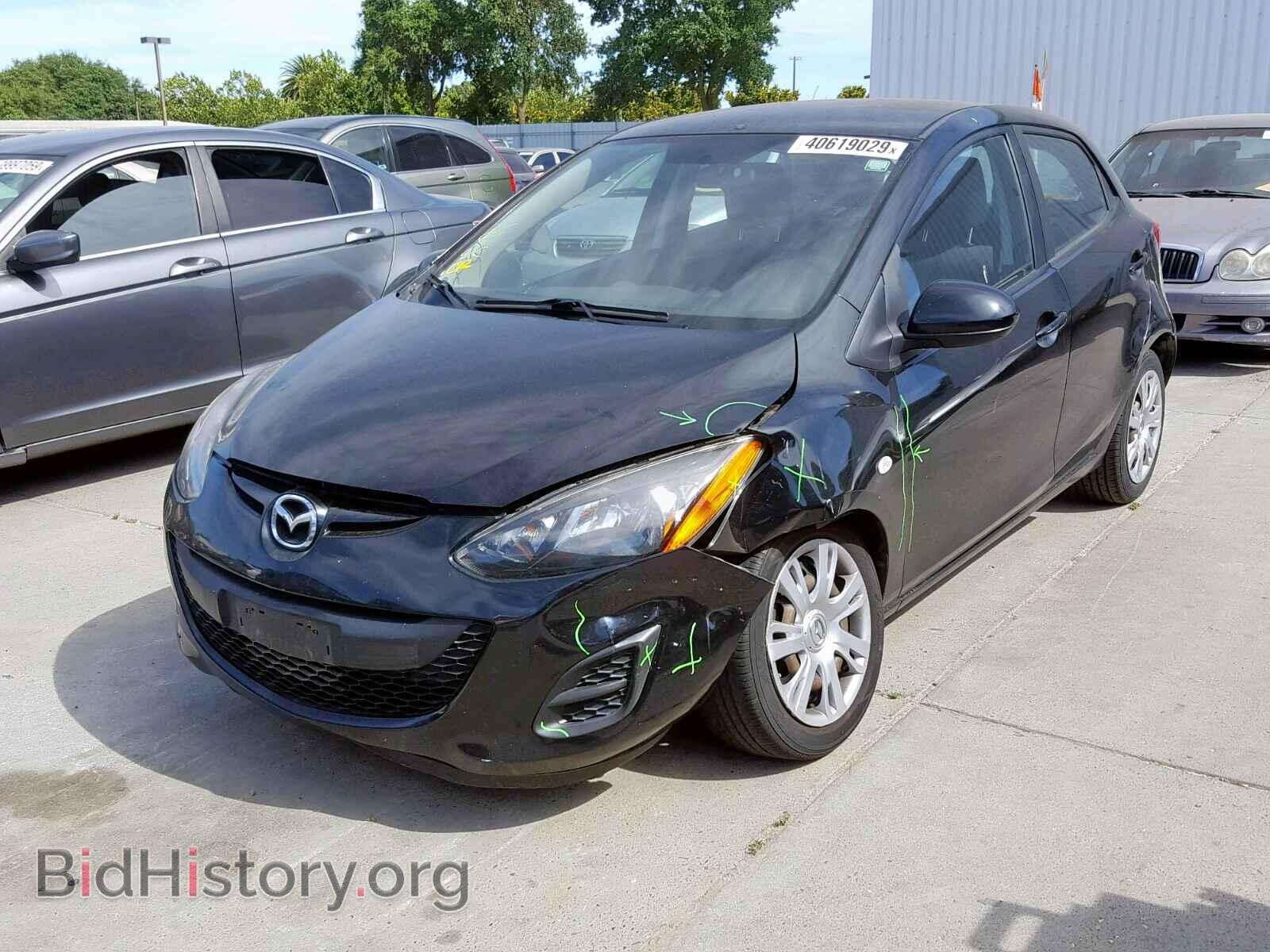 2014 MAZDA 2 - VIN: JM1DE1KZ2E0186491 - Фото 2