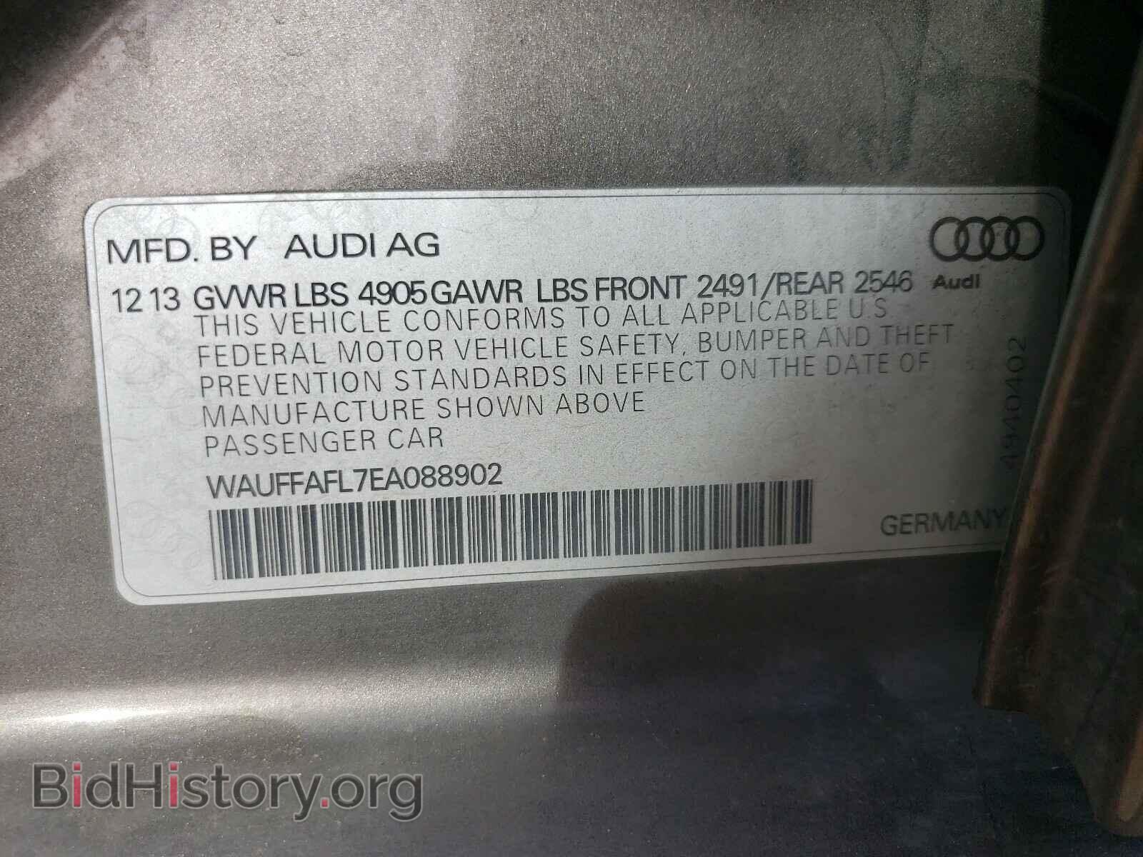 2014 AUDI A4 - VIN: WAUFFAFL7EA088902 - Фото 10