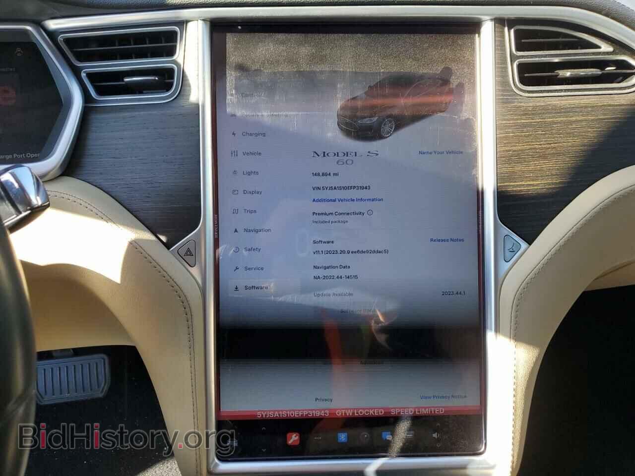 2014 TESLA MODEL S - VIN: 5YJSA1S10EFP31943 - Photo 9