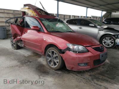 2008 Mazda 3 3 I, бордовый — VIN JM1BK32G881123341, Copart
