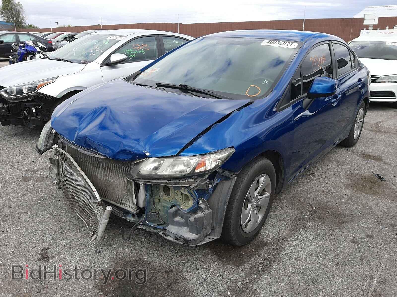 2013 HONDA CIVIC - VIN: 2HGFB2F59DH566597 - Фото 2