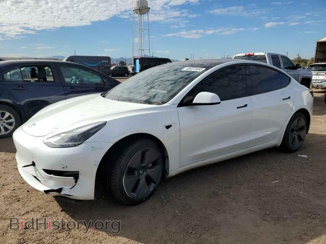 Photo 5YJ3E1EB3MF009331 - TESLA MODEL 3 2021