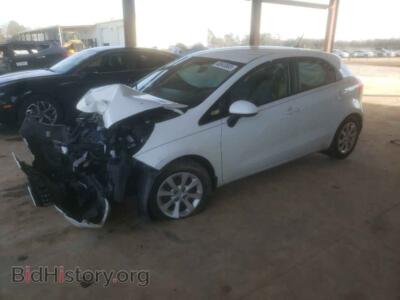 2015 Kia RIO RIO LX, white — VIN KNADM5A33F6426750, Copart