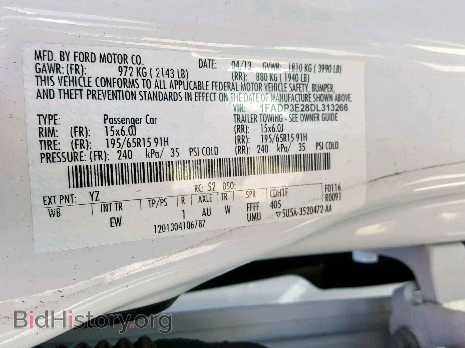 2013 FORD FOCUS - VIN: 1FADP3E28DL313266 - Photo 10