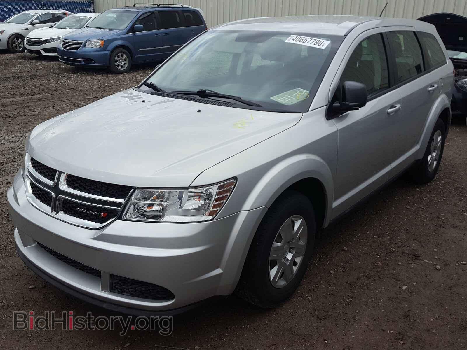 2012 DODGE JOURNEY - VIN: 3C4PDCAB8CT281105 - Фото 2