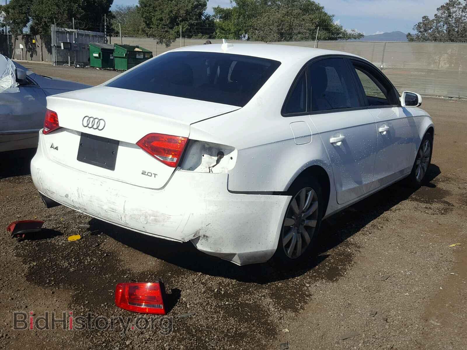 2012 AUDI A4 - VIN: WAUAFAFL3CA118128 - Фото 4