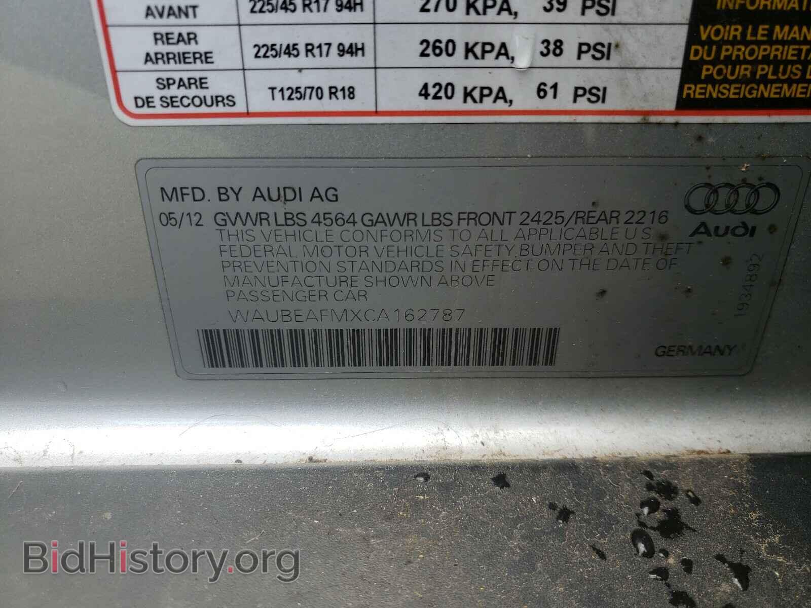 2012 AUDI A3 - VIN: WAUBEAFMXCA162787 - Фото 10