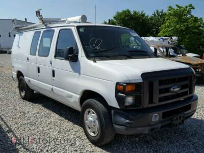 2010 Ford ECONOLINE, white — VIN 1FTNE2ELXADA60335, Copart