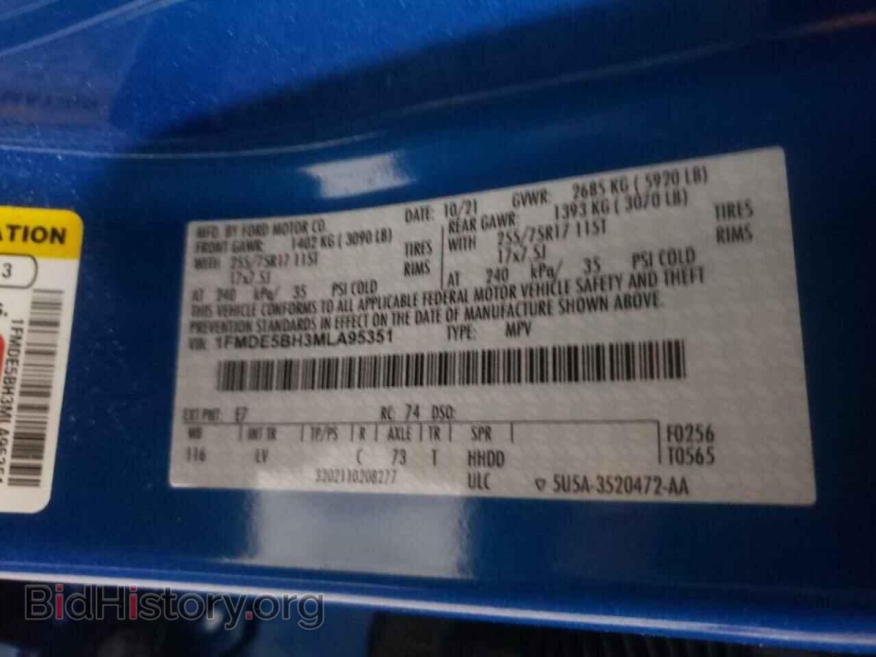 2021 FORD BRONCO BAS - VIN: 1FMDE5BH3MLA95351 - Photo 10