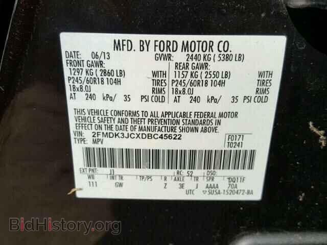 2013 FORD EDGE - VIN: 2FMDK3JCXDBC45622 - Photo 10