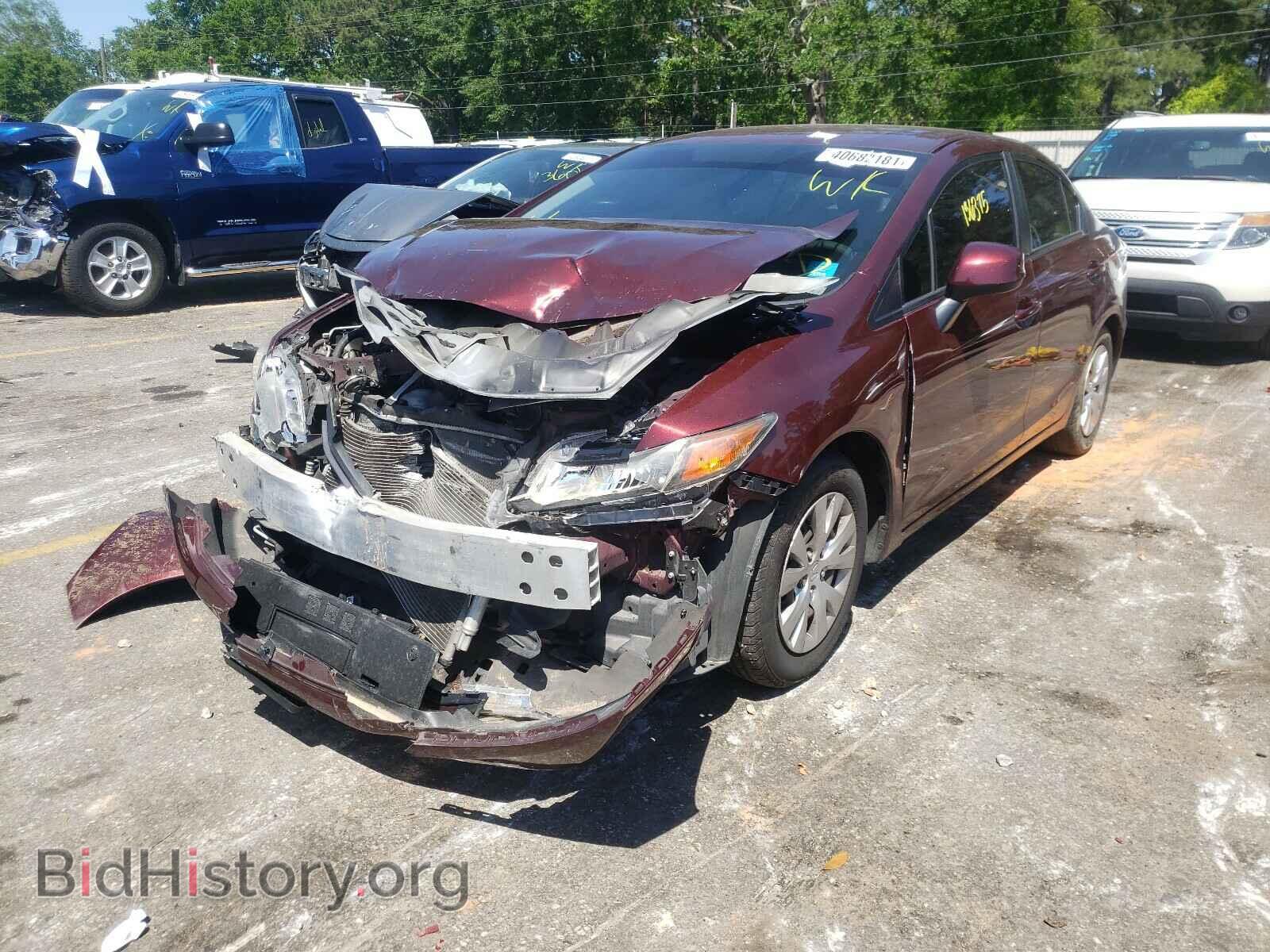 2012 HONDA CIVIC - VIN: 2HGFB2F5XCH590521 - Фото 2
