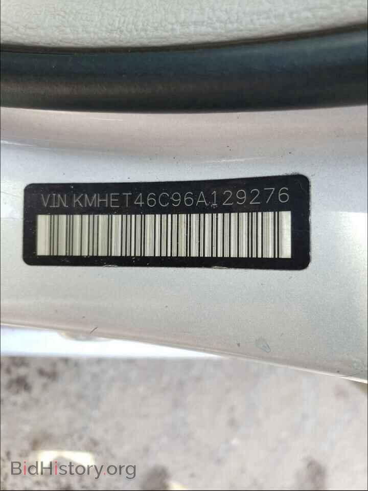 2006 HYUNDAI SONATA - VIN: KMHET46C96A129276 - Фото 10
