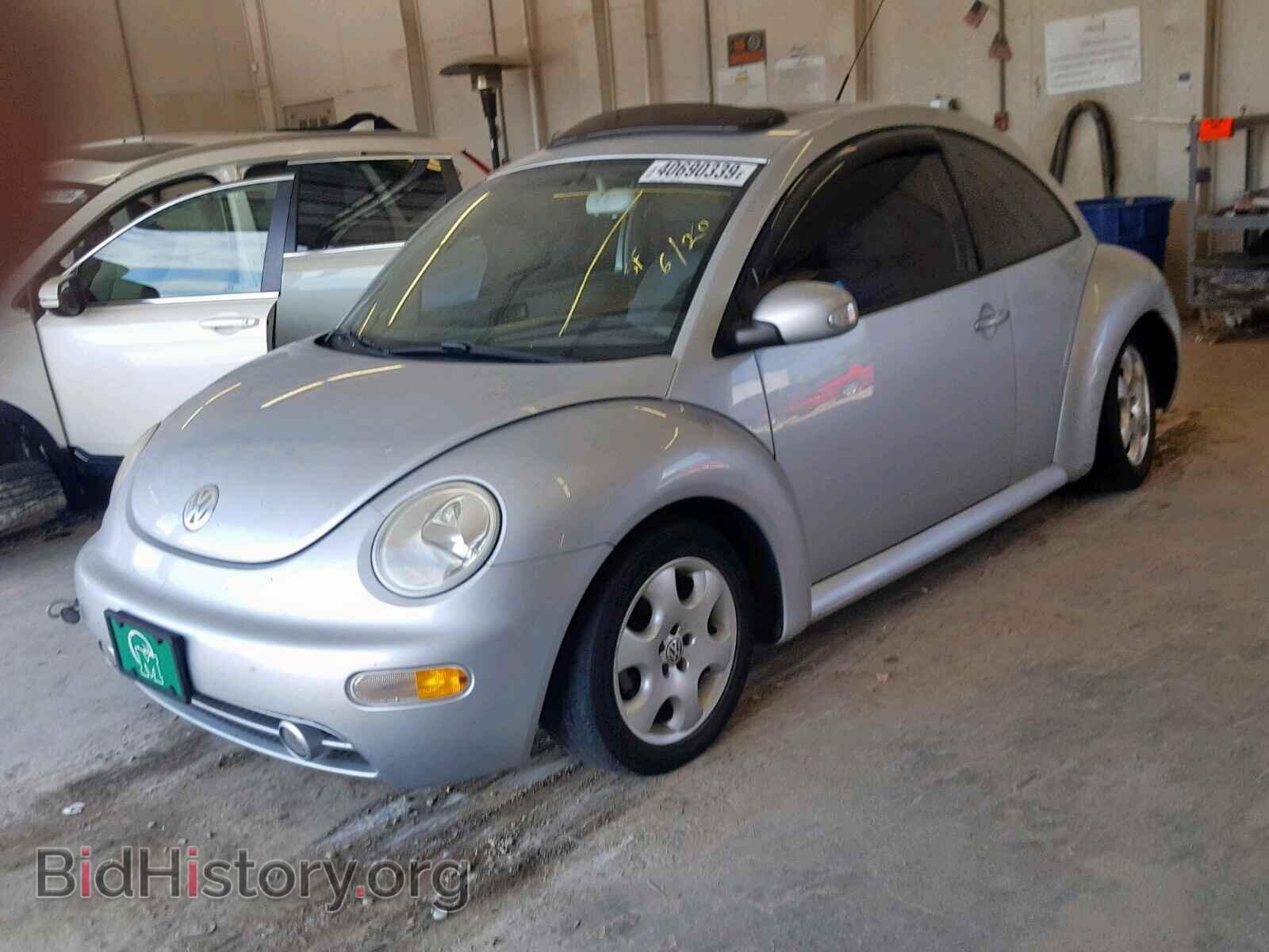2003 VOLKSWAGEN BEETLE - VIN: 3VWCP21C03M443101 - Фото 2
