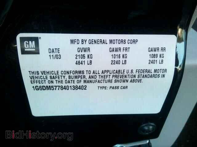 2004 CADILLAC CTS - VIN: 1G6DM577840138402 - Фото 9
