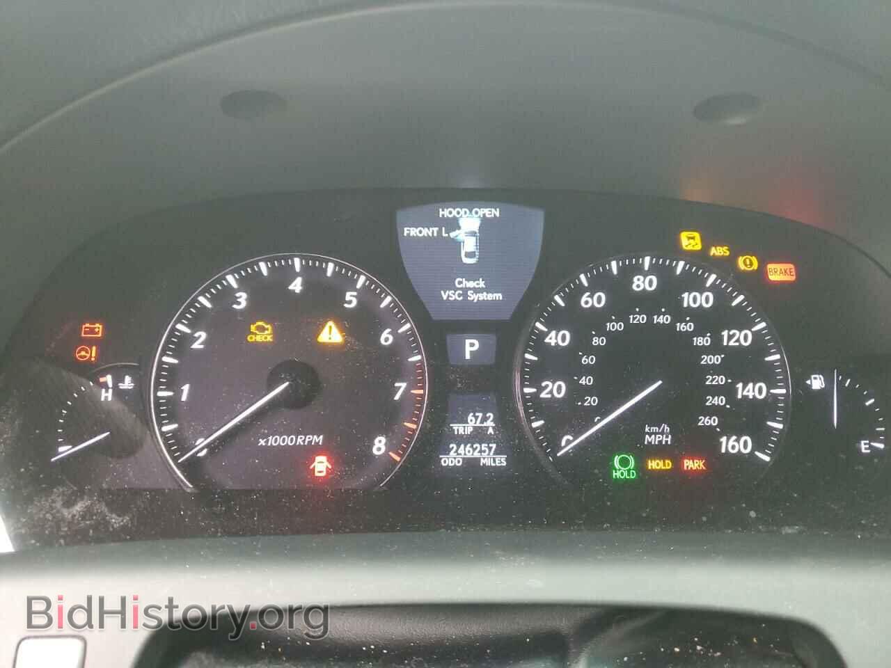 2007 LEXUS LS460 - VIN: JTHBL46F475039009 - Фото 9