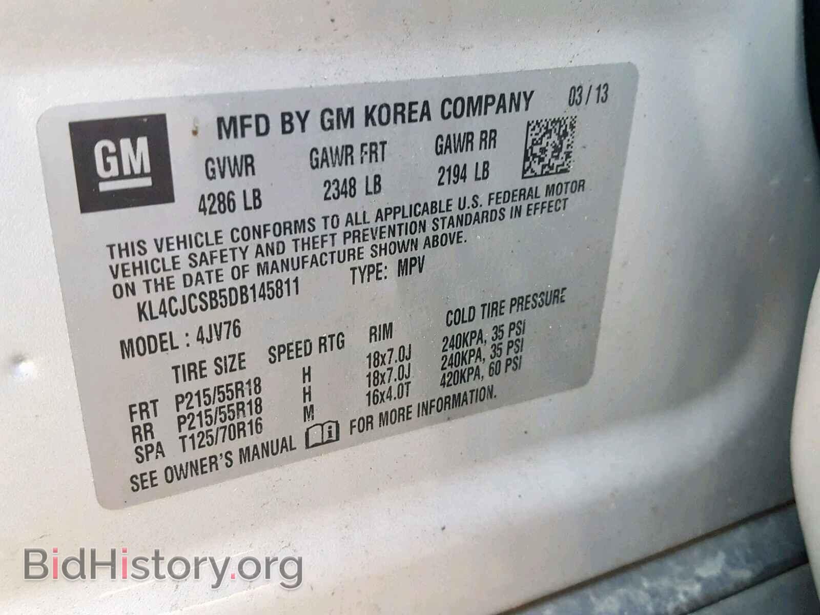 2013 BUICK ENCORE - VIN: KL4CJCSB5DB145811 - Photo 10