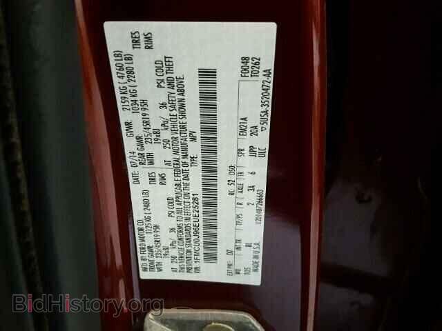 2014 FORD ESCAPE - VIN: 1FMCU0J96EUE25281 - Photo 10