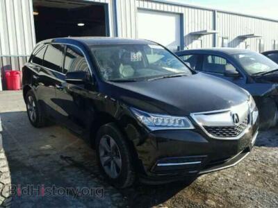 2014 Acura MDX, black — VIN 5FRYD4H28EB044291, Copart