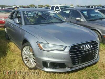 2016 Audi A6, серебристый — VIN WAUDFAFC6GN124601, Copart